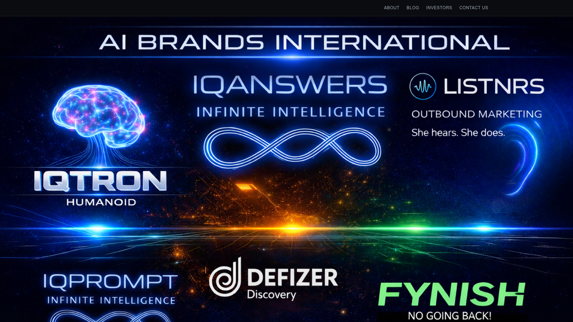 AI Brands International homepage